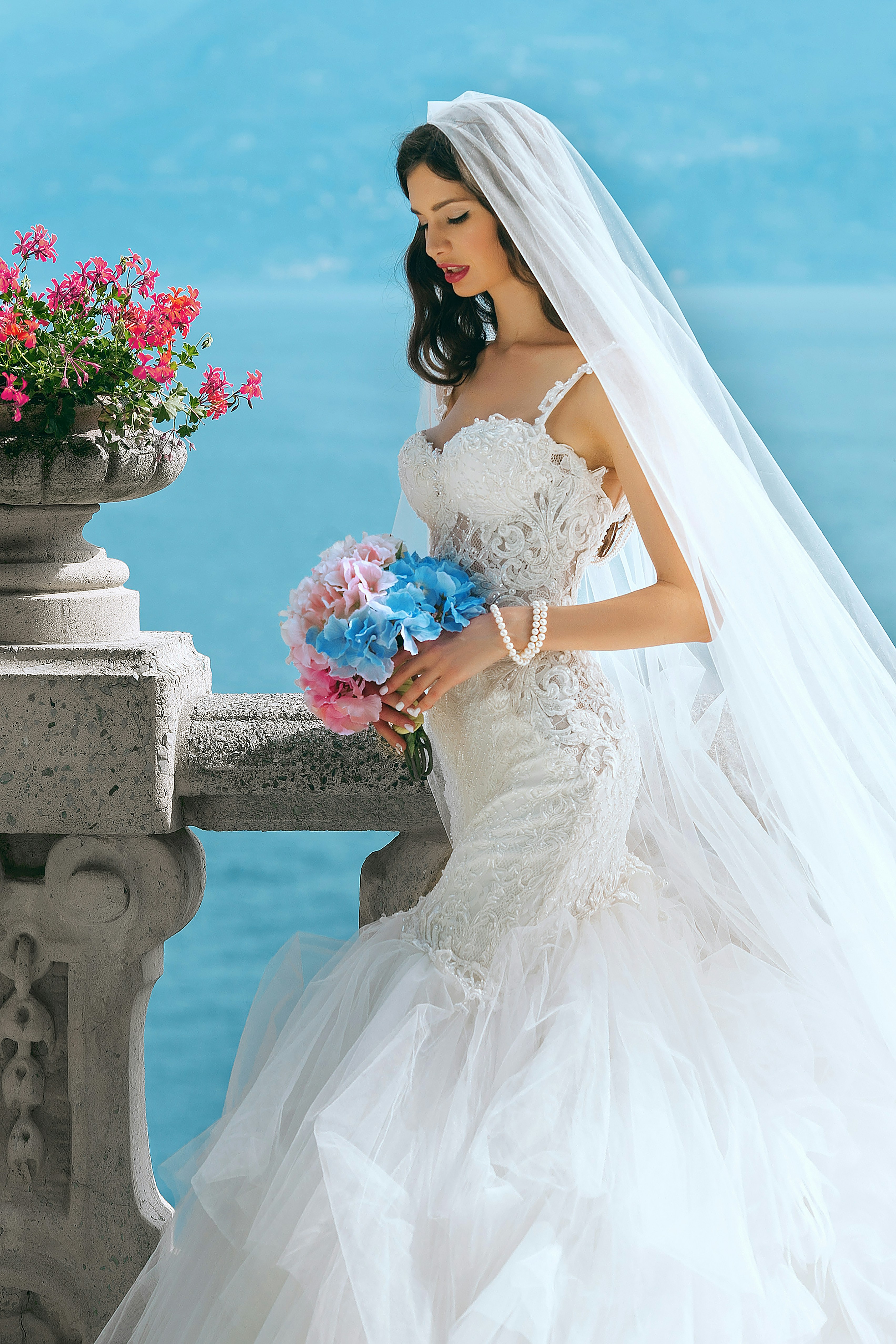 Ivory Satin Bridal Gown