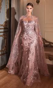 Rose Gold Shimmer Evening Gown